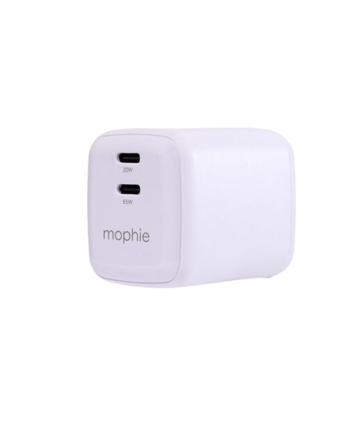 Adaptador ACC GaN de mophie Dual USB C PD 20W 65W