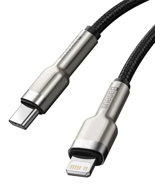 Cable de datos metálico Baseus Cafule Series Type-C a Lightning iPhone PD 20W 1m