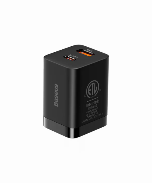 Cargador Baseus 30W Quick Super SI Pro C+U CN Negro