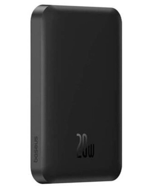 Power Bank Mini 5000mAh Baseus compatible con MagSafe Negro - Carga rápida 20W y Cable tipo C incluido